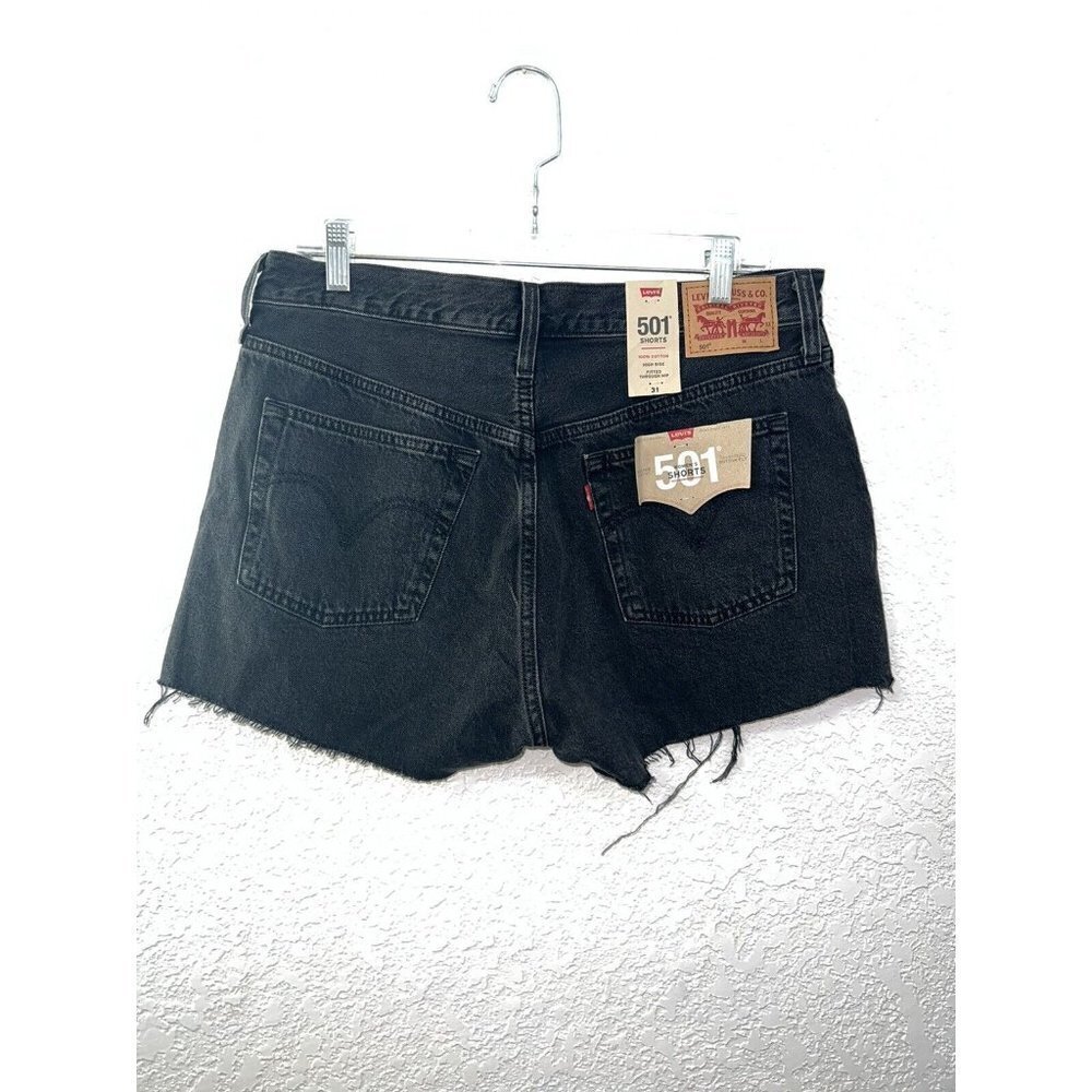 LEVI'S Womens 501 High-Rise Button Fly Cut-off Jean Shorts Size 31 NWTS New Q - Picture 6 of 12